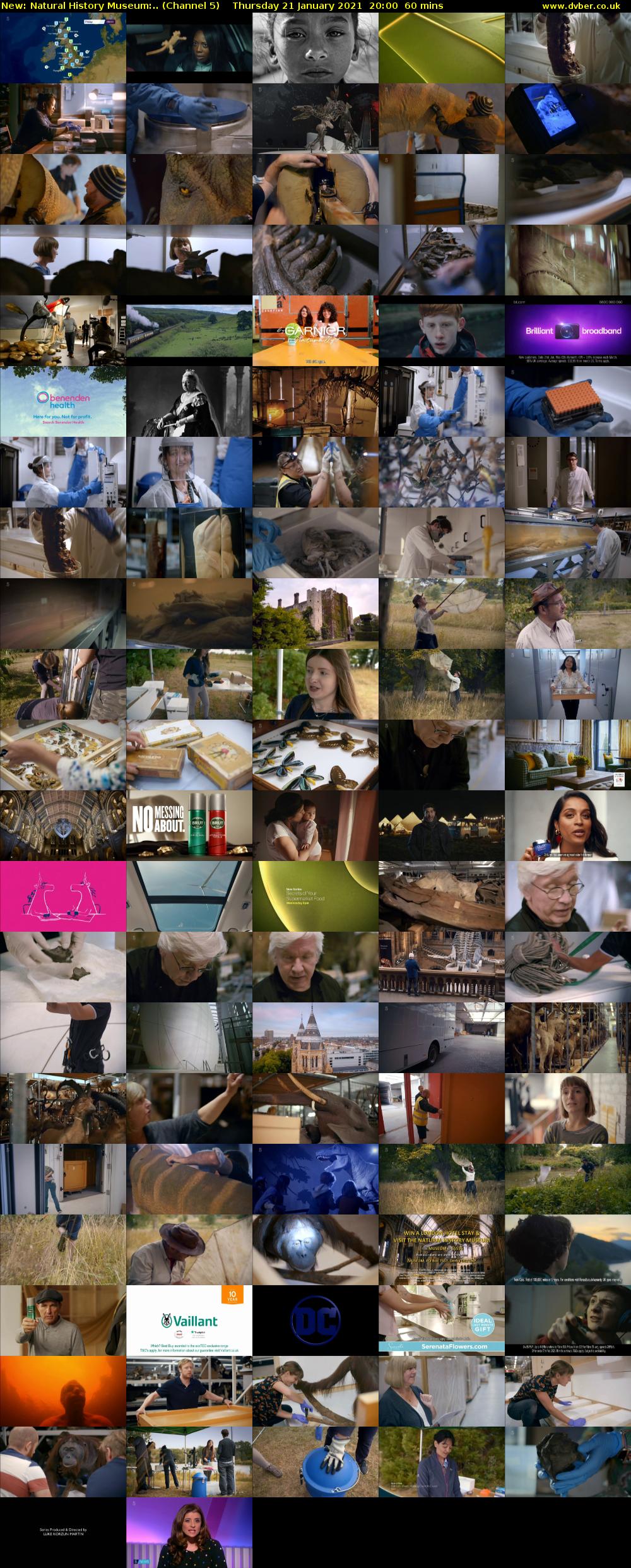 Natural History Museum:.. (Channel 5) Thursday 21 January 2021 20:00 - 21:00