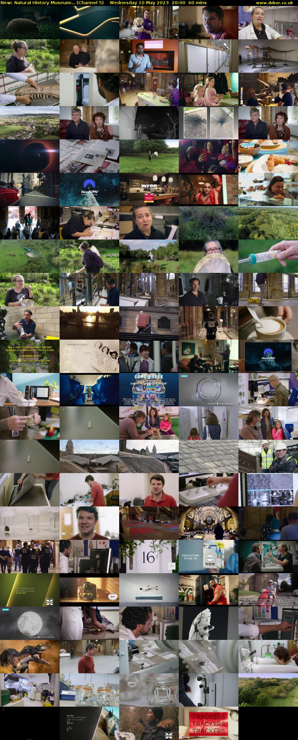 Natural History Museum:.. (Channel 5) Wednesday 10 May 2023 20:00 - 21:00