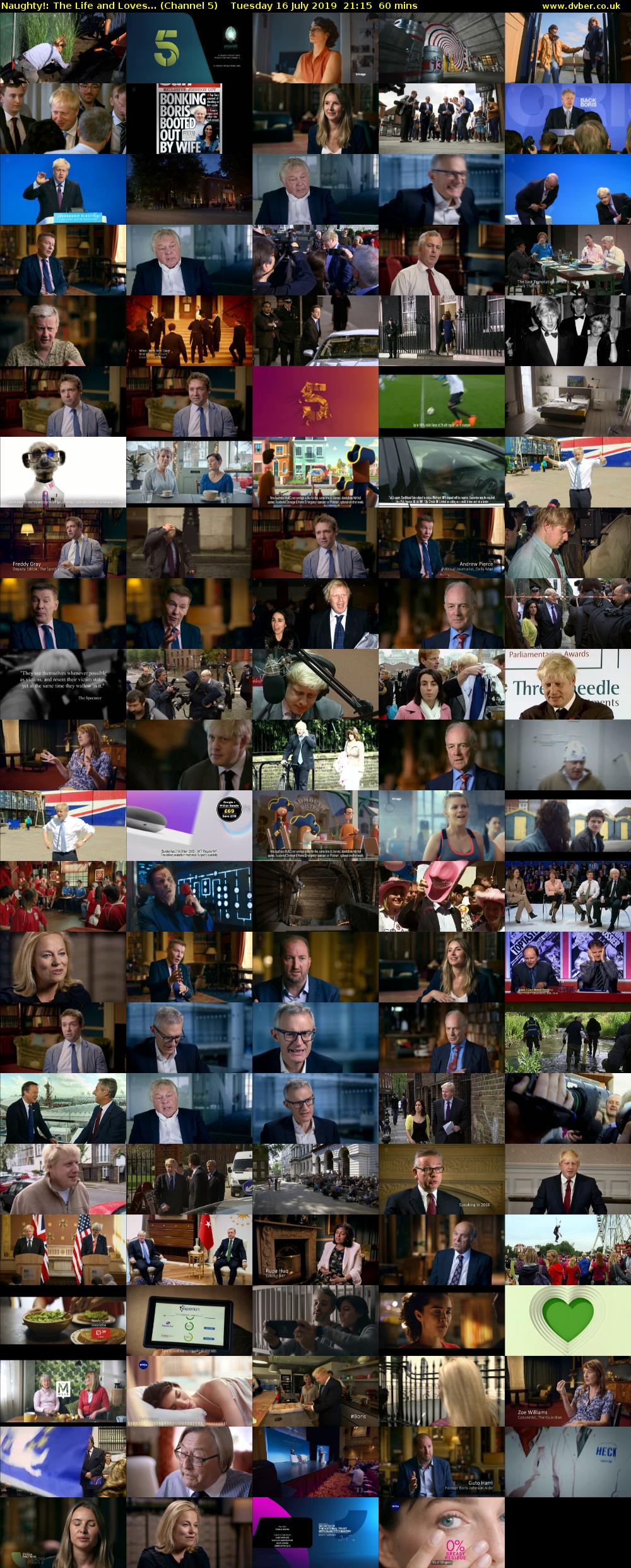 Naughty!: The Life and Loves... (Channel 5) Tuesday 16 July 2019 21:15 - 22:15