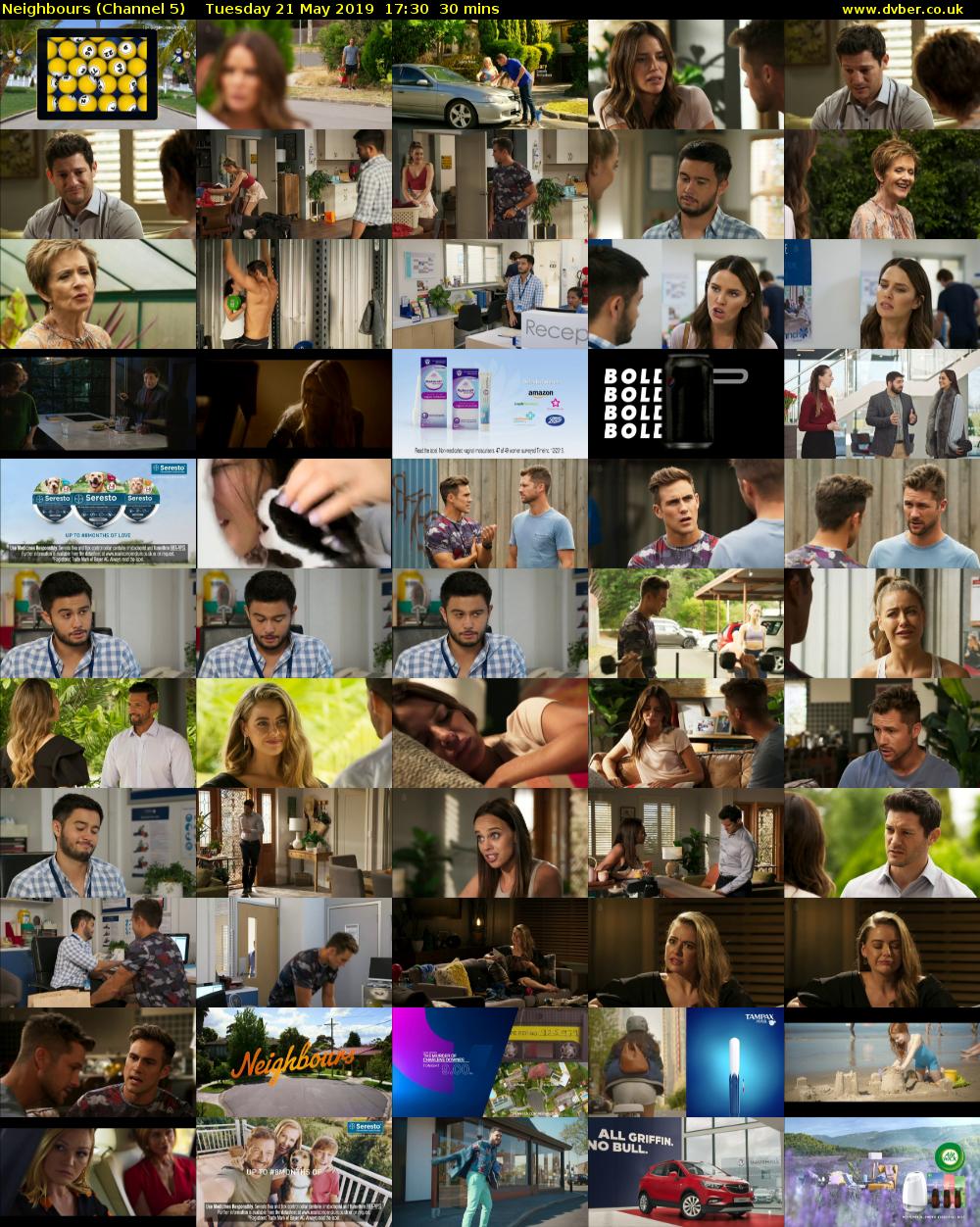 Neighbours (Channel 5) Tuesday 21 May 2019 17:30 - 18:00
