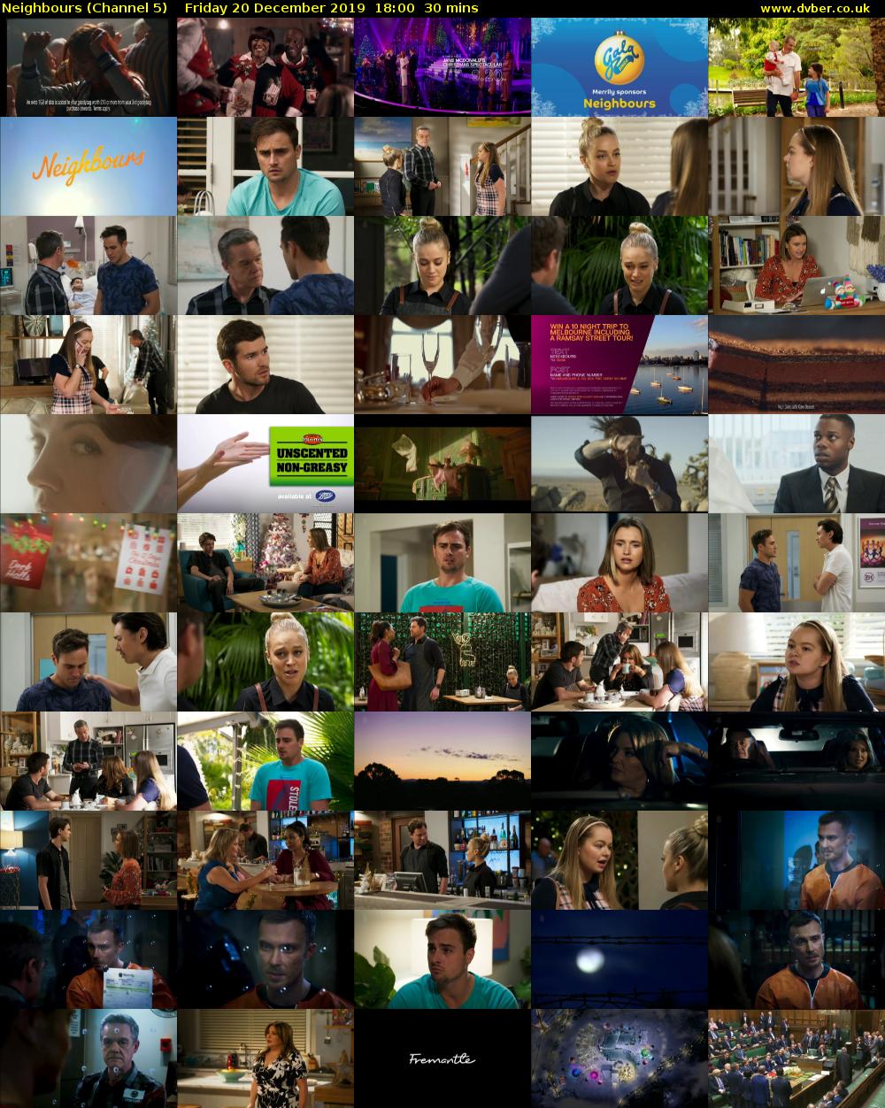 Neighbours (Channel 5) Friday 20 December 2019 18:00 - 18:30