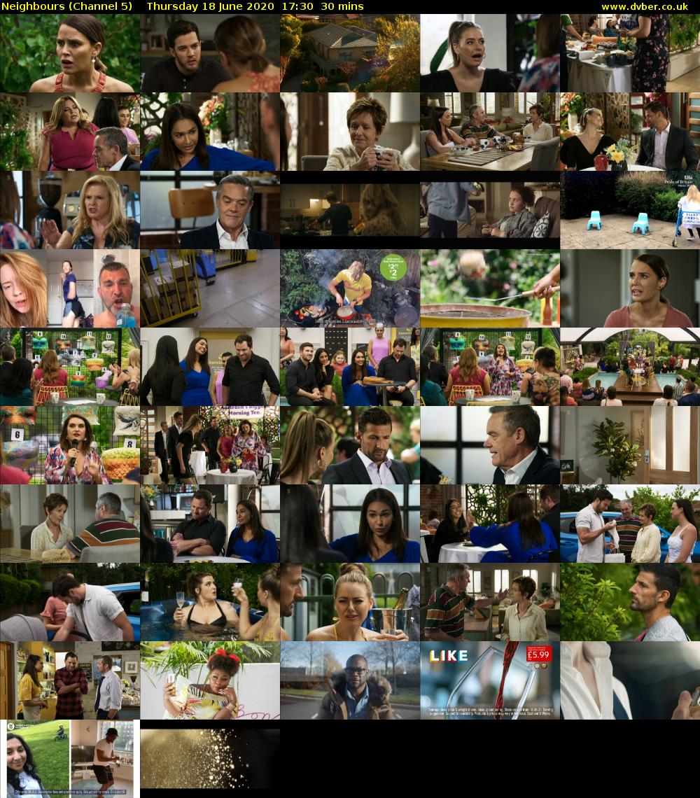 Neighbours (Channel 5) Thursday 18 June 2020 17:30 - 18:00