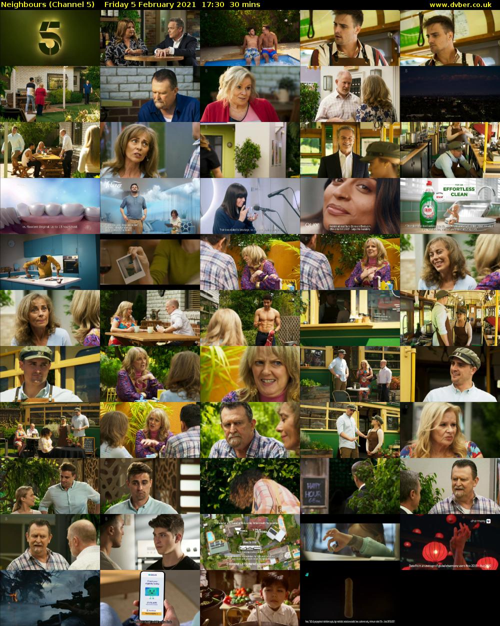 Neighbours (Channel 5) Friday 5 February 2021 17:30 - 18:00