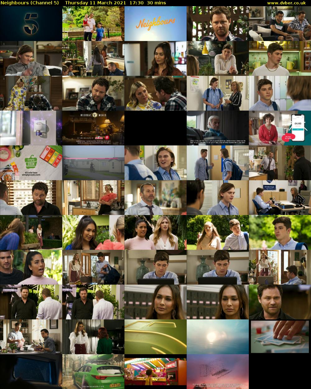 Neighbours (Channel 5) Thursday 11 March 2021 17:30 - 18:00
