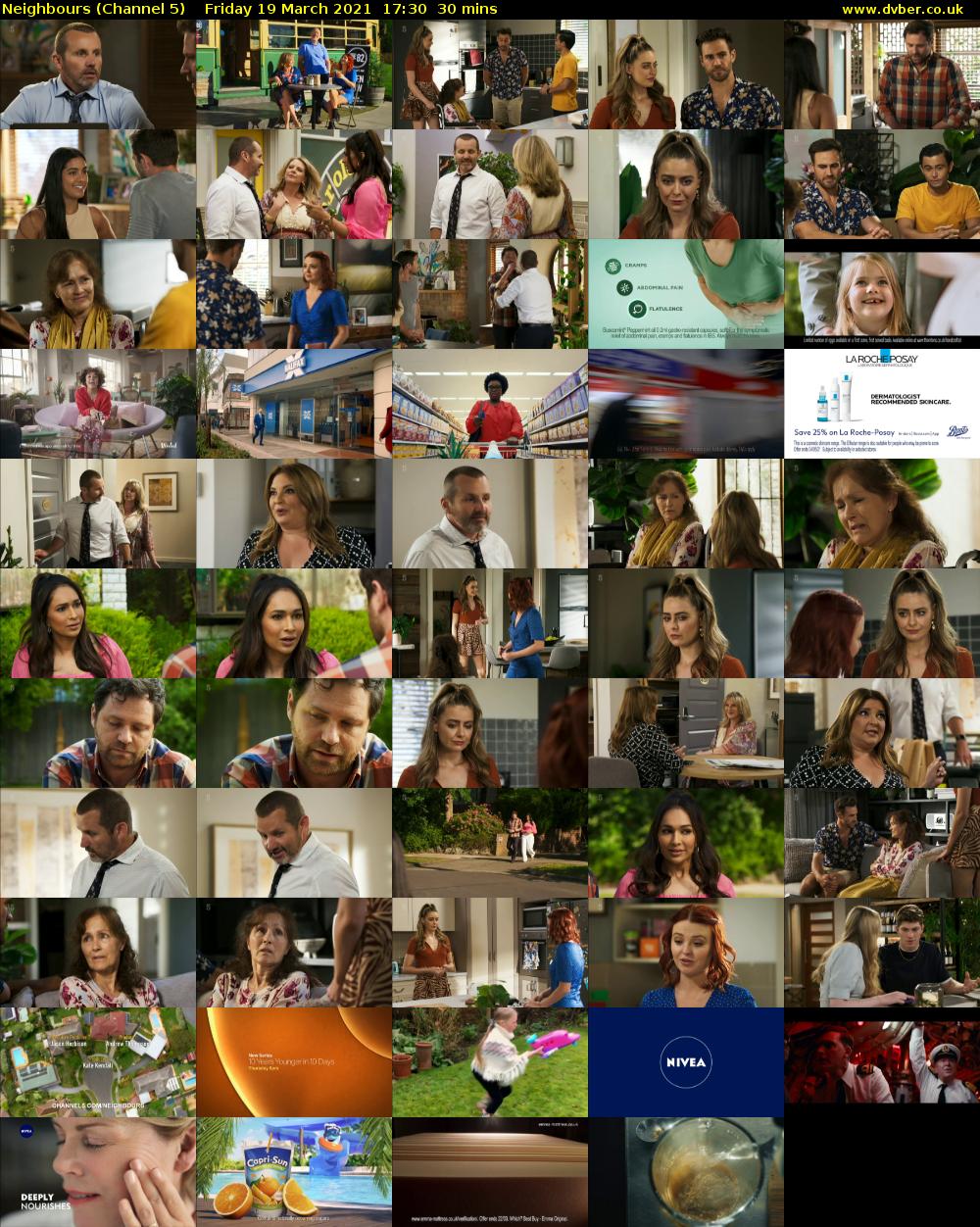 Neighbours (Channel 5) Friday 19 March 2021 17:30 - 18:00