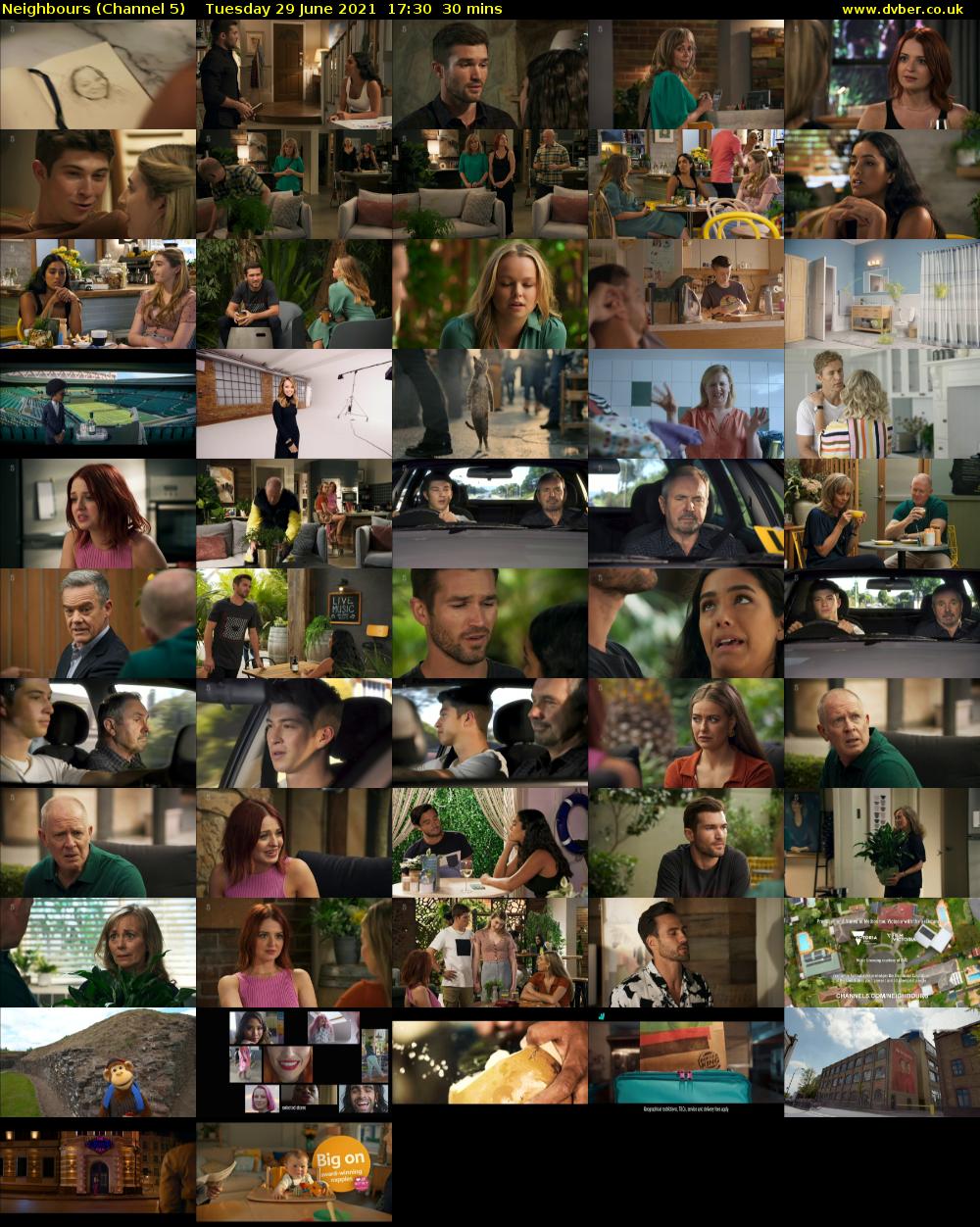 Neighbours (Channel 5) Tuesday 29 June 2021 17:30 - 18:00