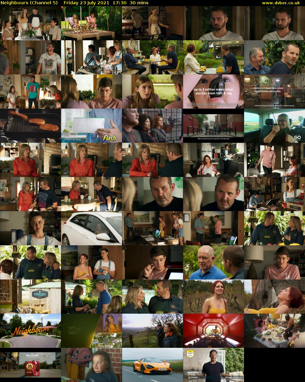 Neighbours (Channel 5) Friday 23 July 2021 17:30 - 18:00