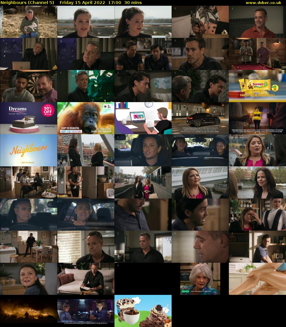 Neighbours (Channel 5) Friday 15 April 2022 17:00 - 17:30