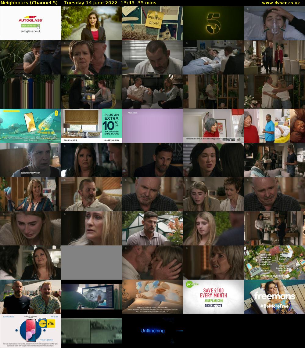 Neighbours (Channel 5) Tuesday 14 June 2022 13:45 - 14:20