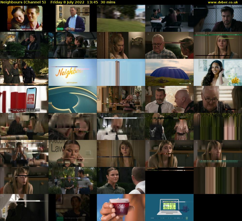 Neighbours (Channel 5) Friday 8 July 2022 13:45 - 14:15