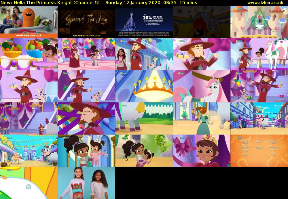 Nella The Princess Knight (Channel 5) Sunday 12 January 2020 08:35 - 08:50