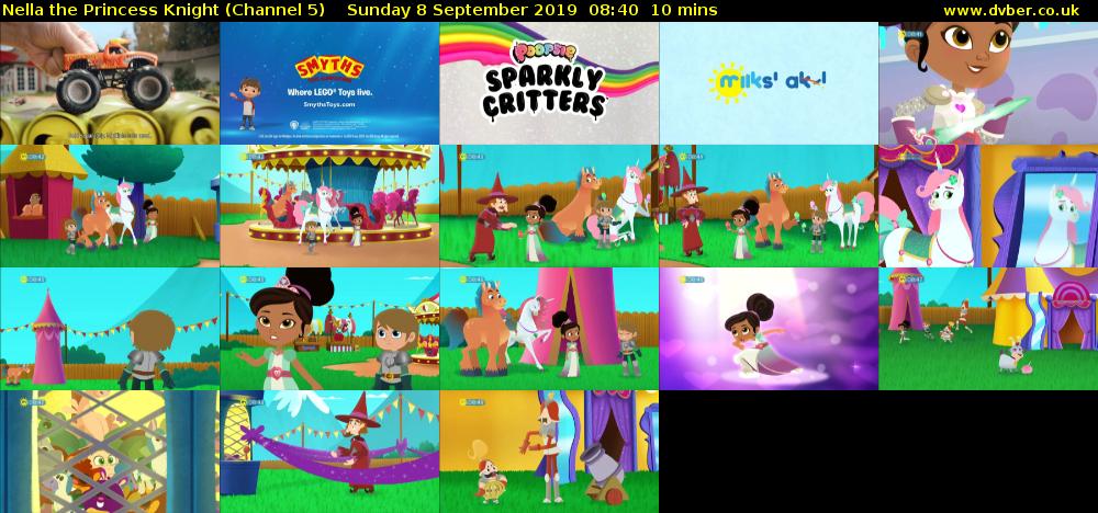 Nella the Princess Knight (Channel 5) Sunday 8 September 2019 08:40 - 08:50