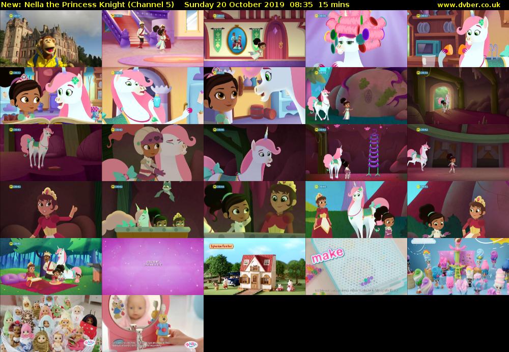 Nella the Princess Knight (Channel 5) Sunday 20 October 2019 08:35 - 08:50