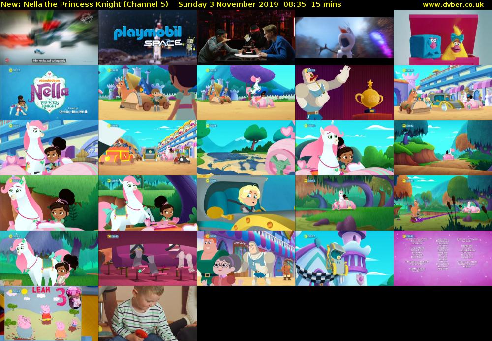Nella the Princess Knight (Channel 5) Sunday 3 November 2019 08:35 - 08:50