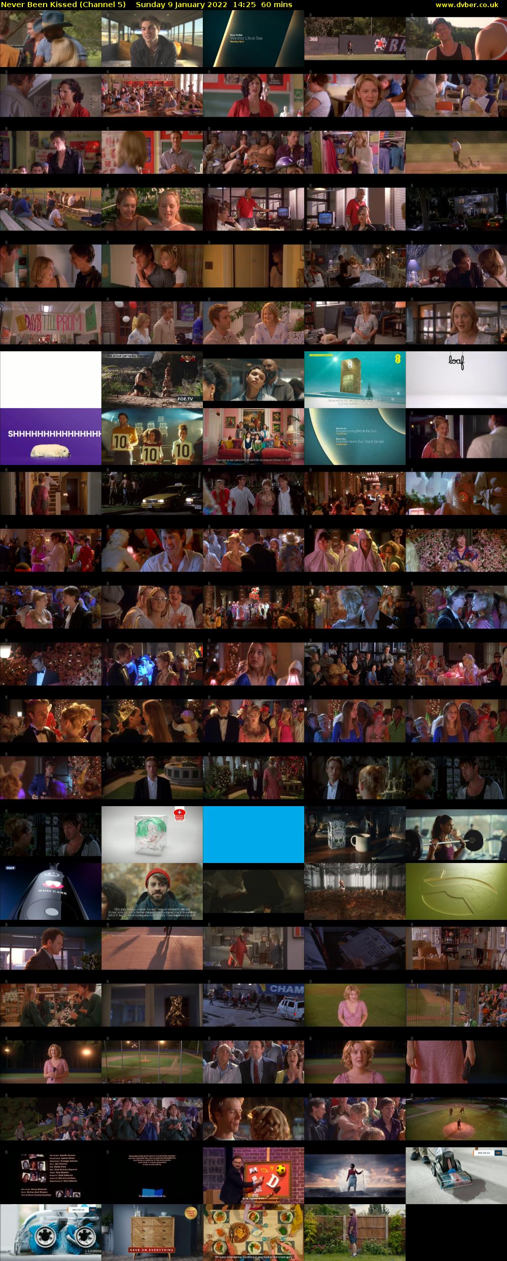 Never Been Kissed (Channel 5) Sunday 9 January 2022 14:25 - 15:25