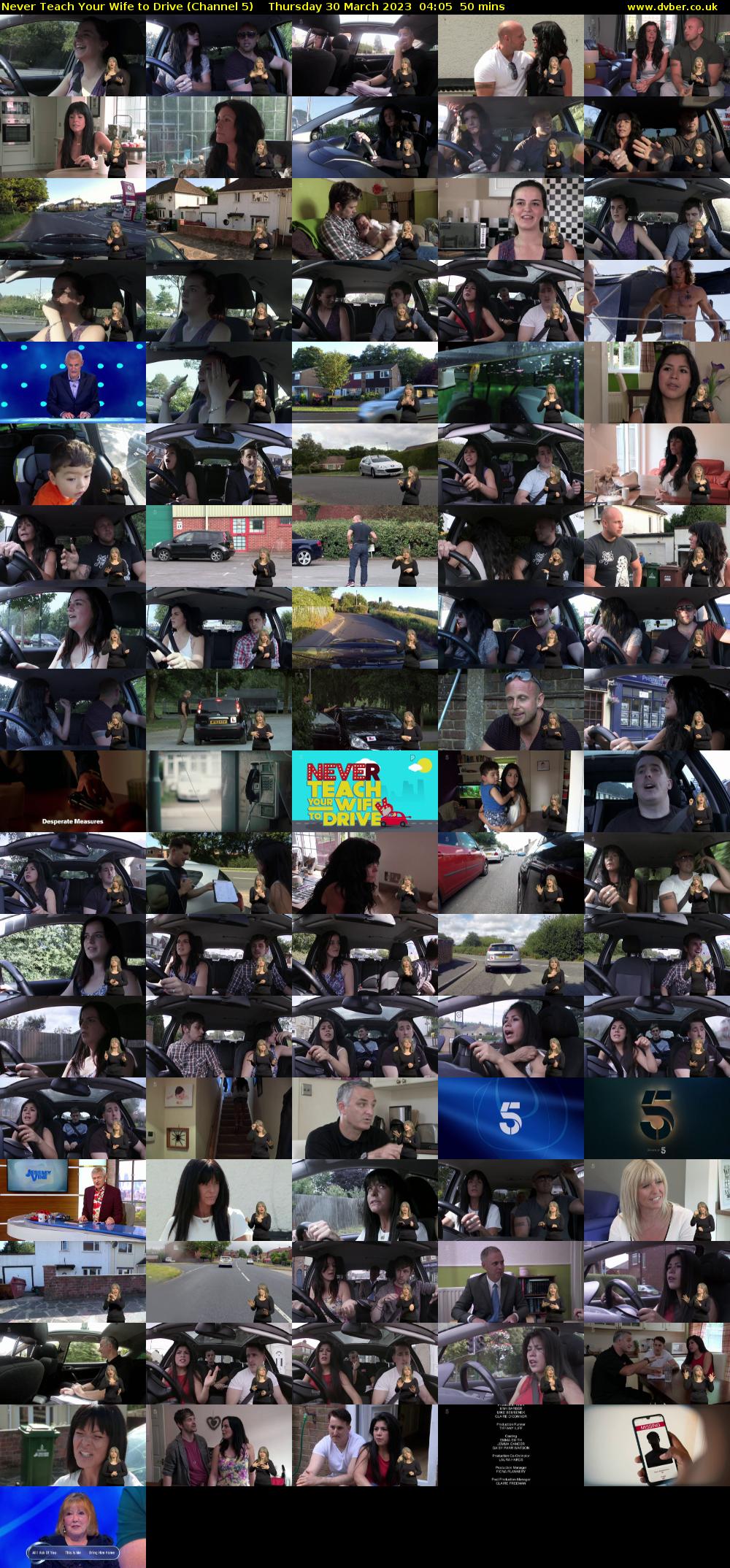 Never Teach Your Wife to Drive (Channel 5) Thursday 30 March 2023 04:05 - 04:55