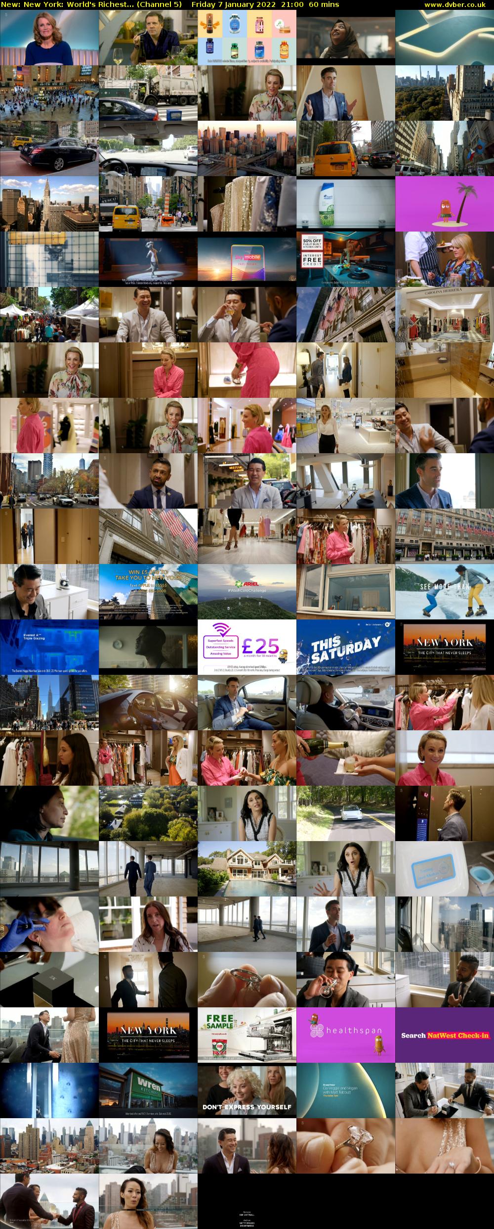 New York: World's Richest... (Channel 5) Friday 7 January 2022 21:00 - 22:00