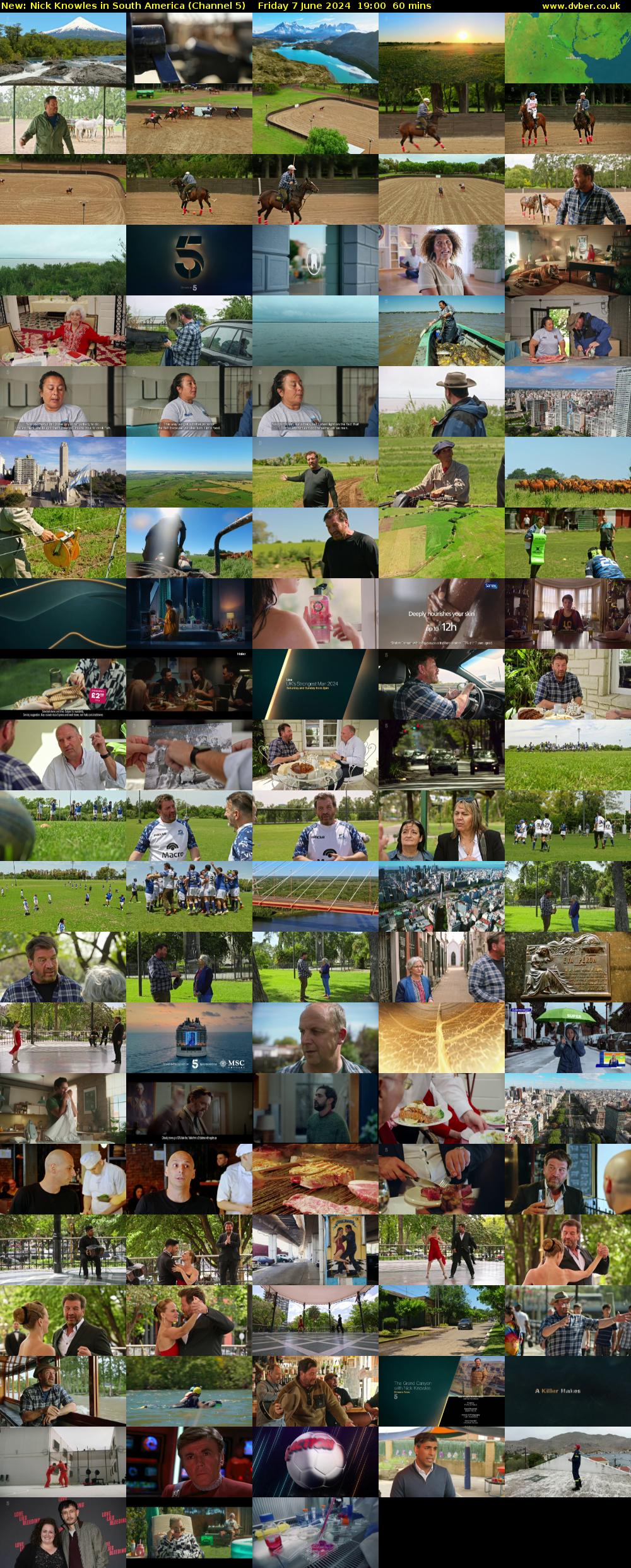Nick Knowles in South America (Channel 5) Friday 7 June 2024 19:00 - 20:00