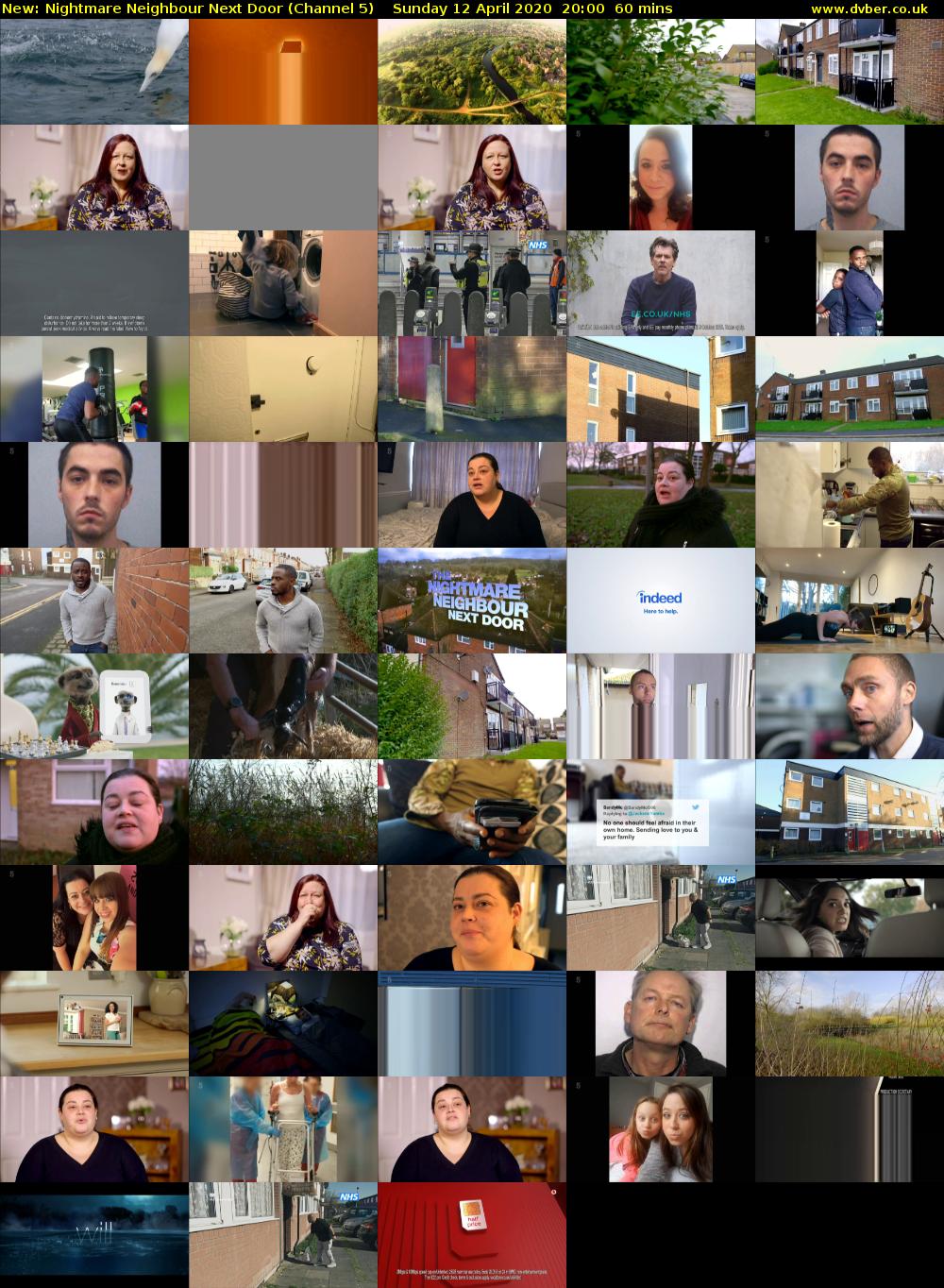Nightmare Neighbour Next Door (Channel 5) Sunday 12 April 2020 20:00 - 21:00