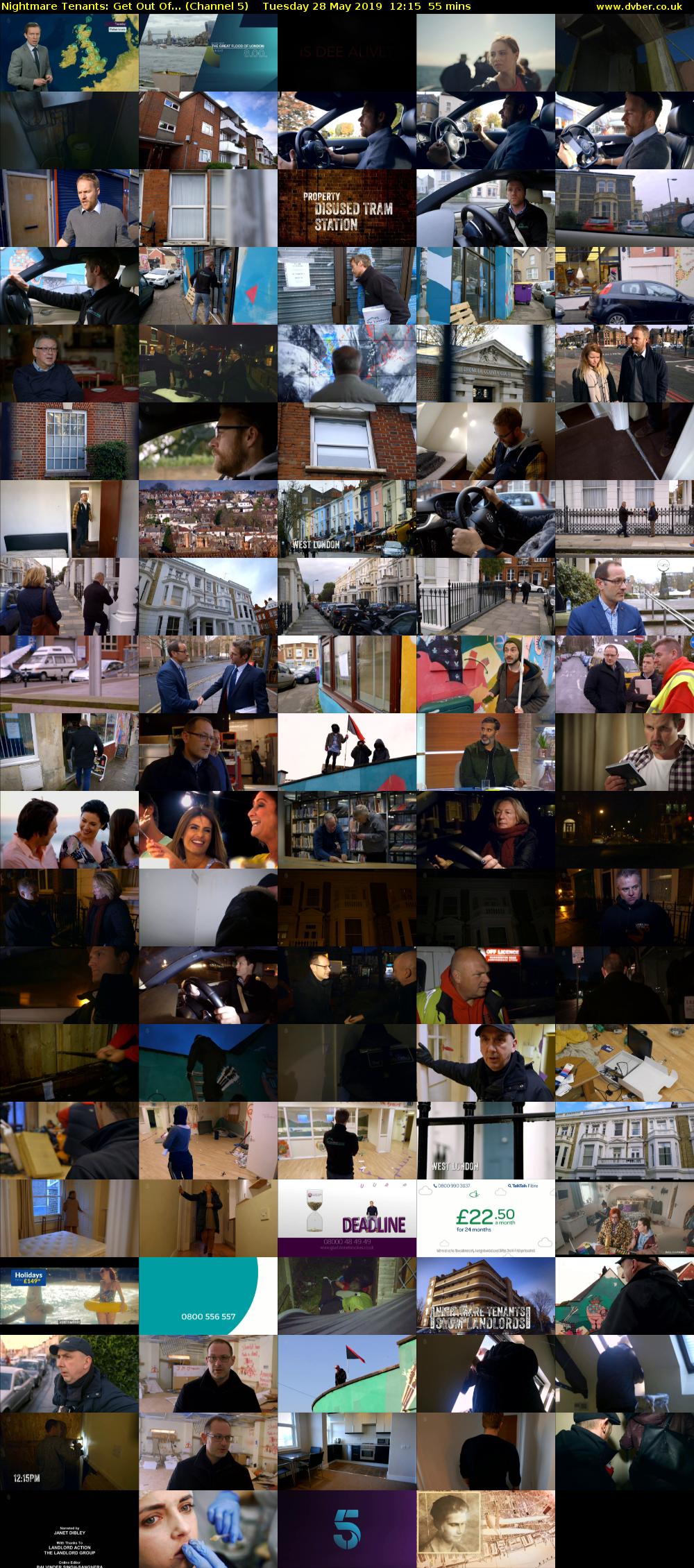 Nightmare Tenants: Get Out Of... (Channel 5) Tuesday 28 May 2019 12:15 - 13:10