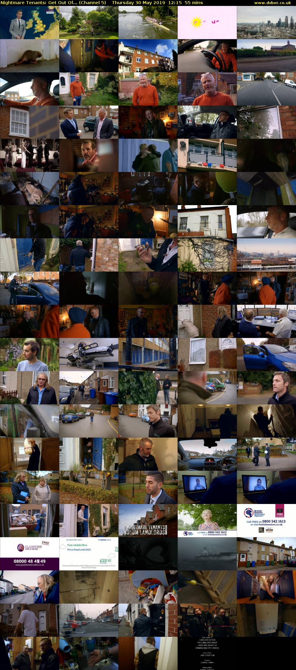 Nightmare Tenants: Get Out Of... (Channel 5) Thursday 30 May 2019 12:15 - 13:10