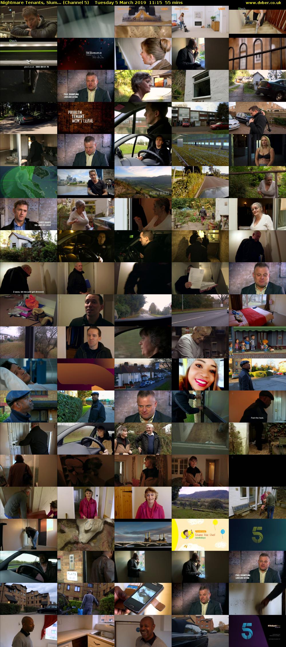Nightmare Tenants, Slum... (Channel 5) Tuesday 5 March 2019 11:15 - 12:10