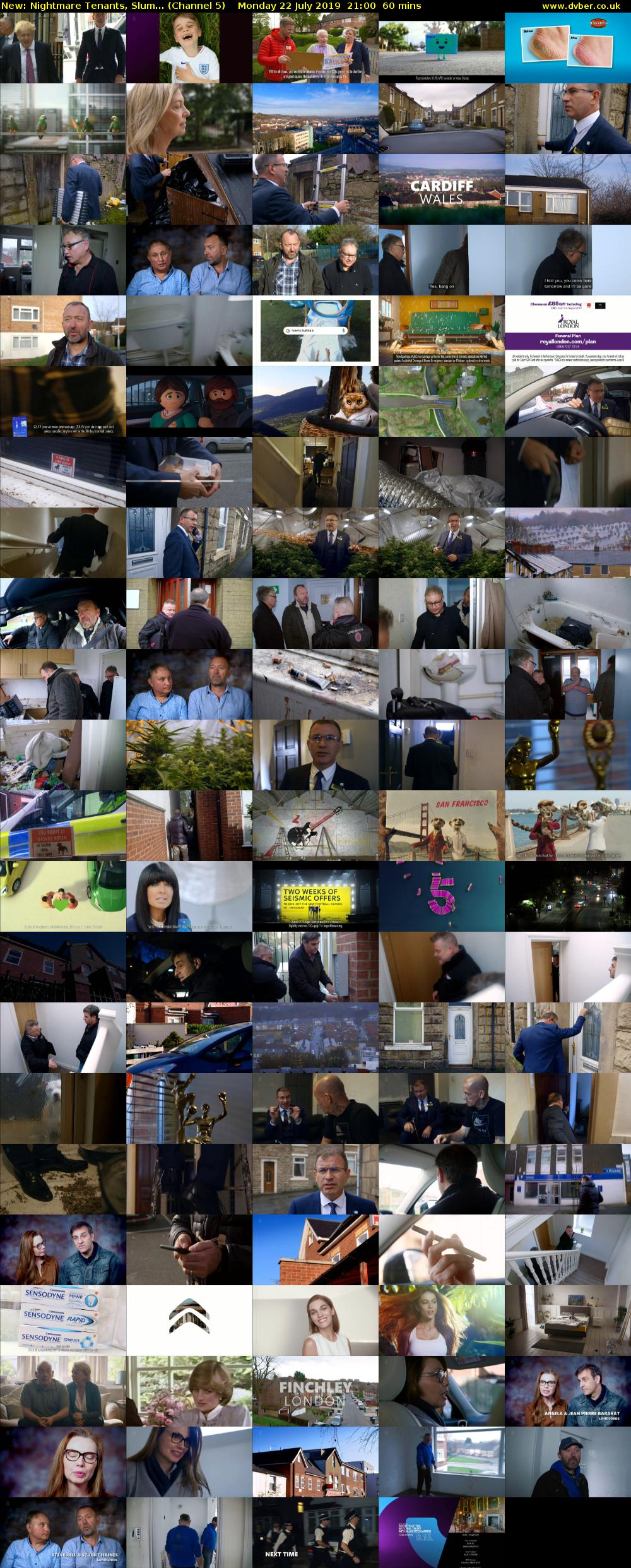 Nightmare Tenants, Slum... (Channel 5) Monday 22 July 2019 21:00 - 22:00