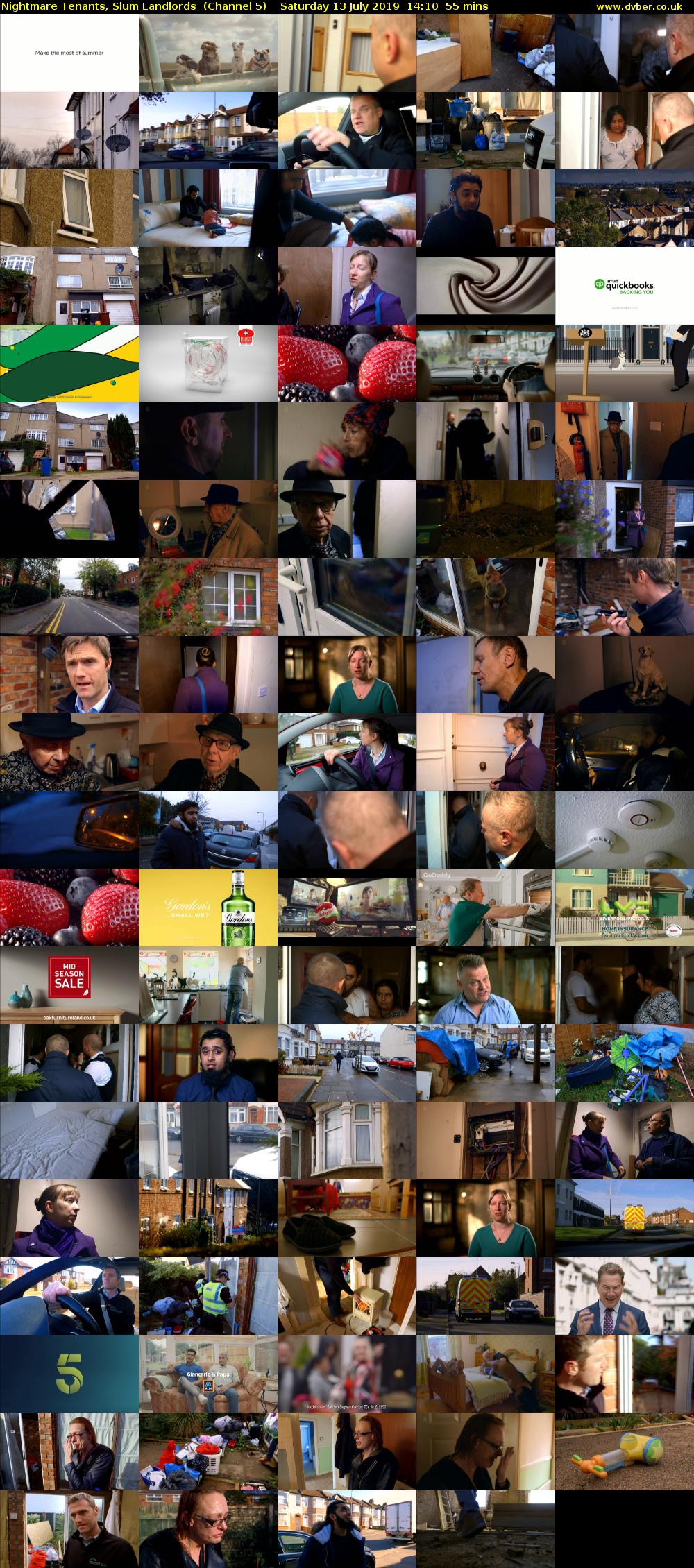 Nightmare Tenants, Slum Landlords  (Channel 5) Saturday 13 July 2019 14:10 - 15:05
