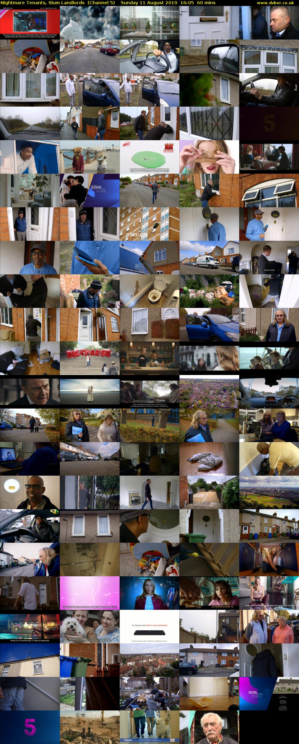 Nightmare Tenants, Slum Landlords  (Channel 5) Sunday 11 August 2019 16:05 - 17:05