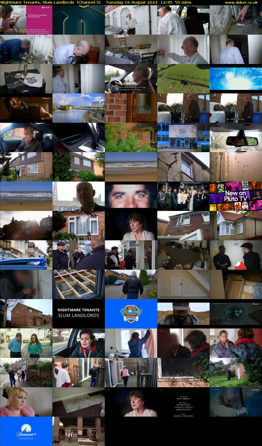 Nightmare Tenants, Slum Landlords  (Channel 5) Tuesday 16 August 2022 12:45 - 13:40