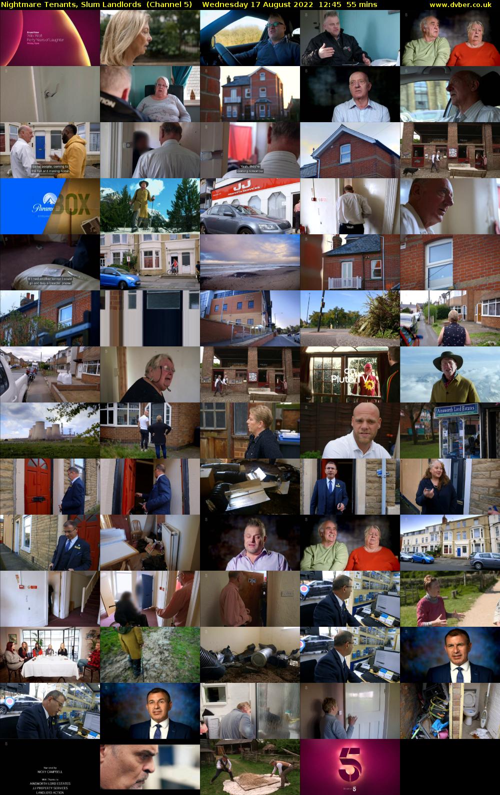 Nightmare Tenants, Slum Landlords  (Channel 5) Wednesday 17 August 2022 12:45 - 13:40