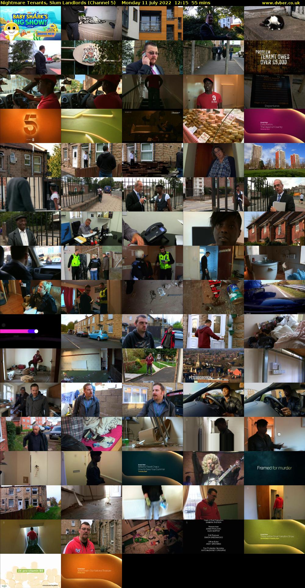 Nightmare Tenants, Slum Landlords (Channel 5) Monday 11 July 2022 12:15 - 13:10
