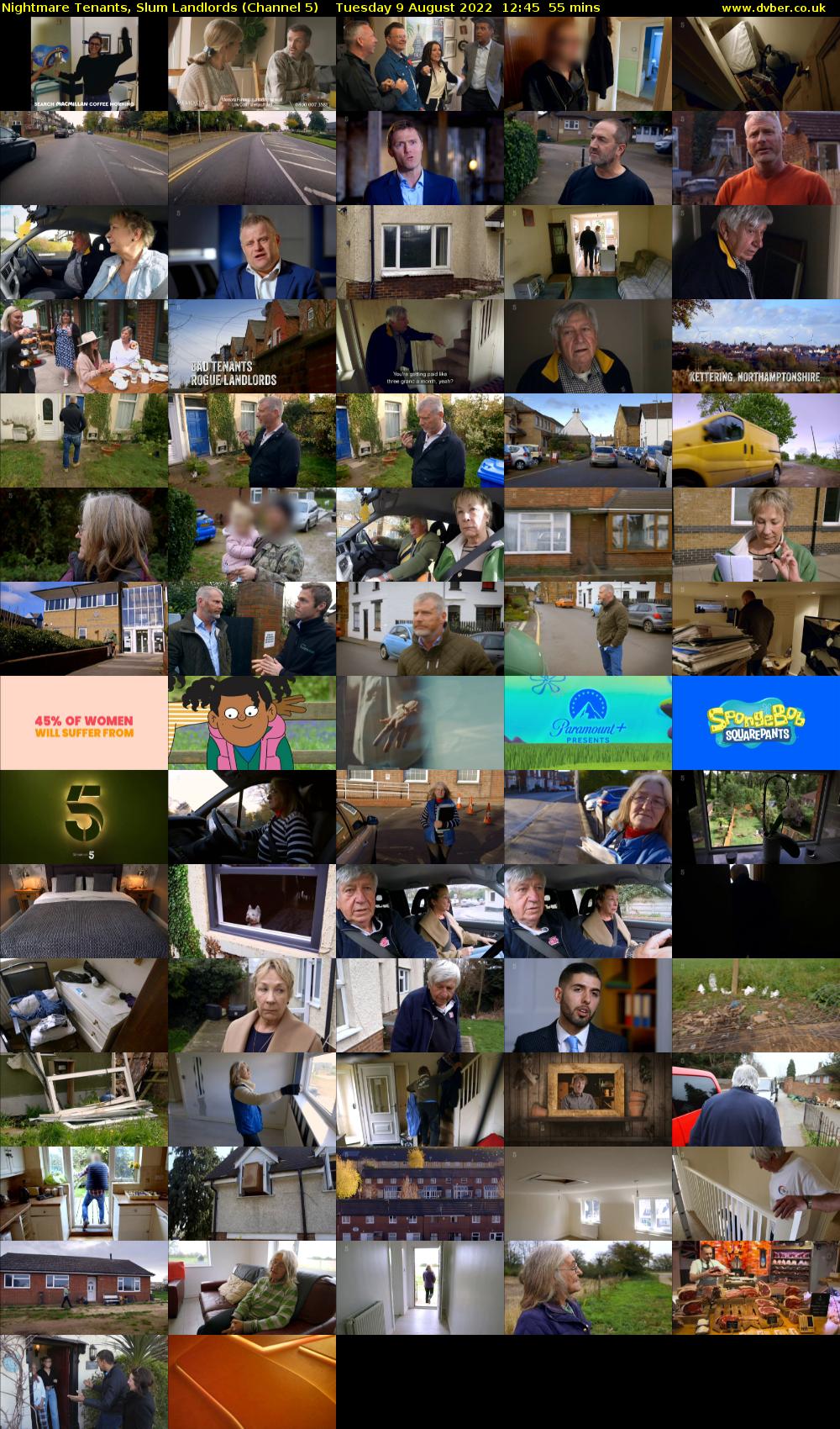 Nightmare Tenants, Slum Landlords (Channel 5) Tuesday 9 August 2022 12:45 - 13:40