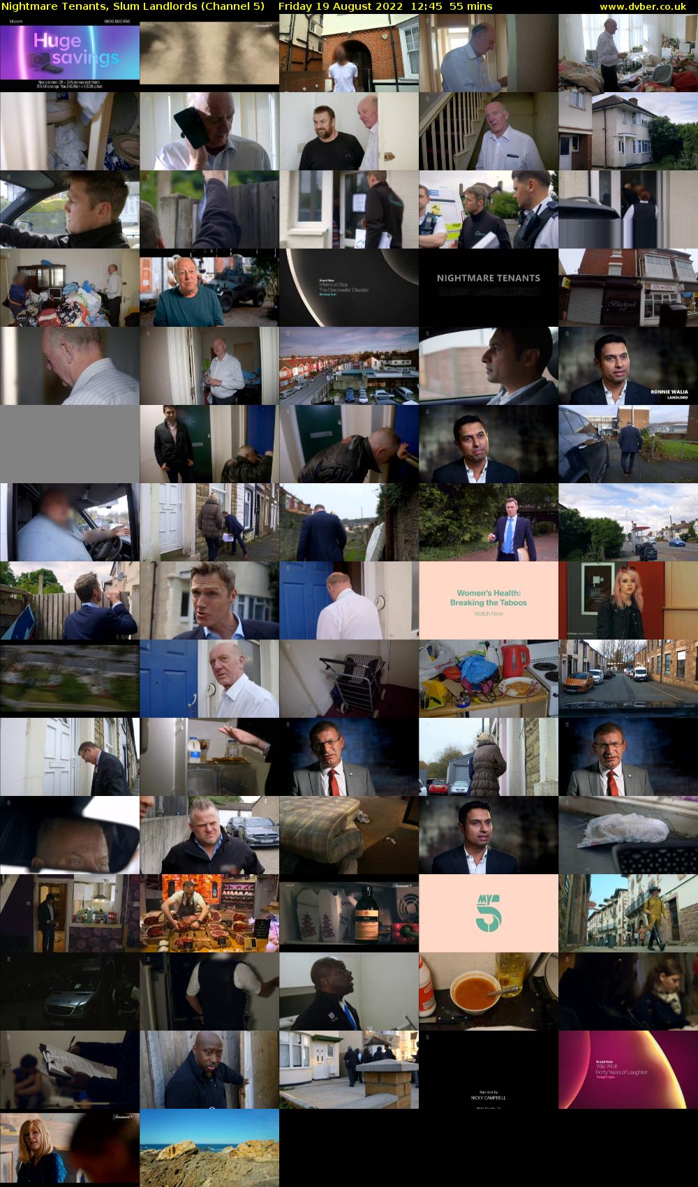 Nightmare Tenants, Slum Landlords (Channel 5) Friday 19 August 2022 12:45 - 13:40