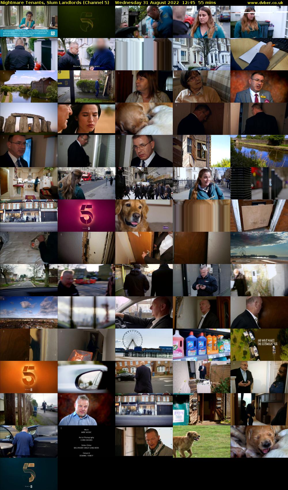 Nightmare Tenants, Slum Landlords (Channel 5) Wednesday 31 August 2022 12:45 - 13:40