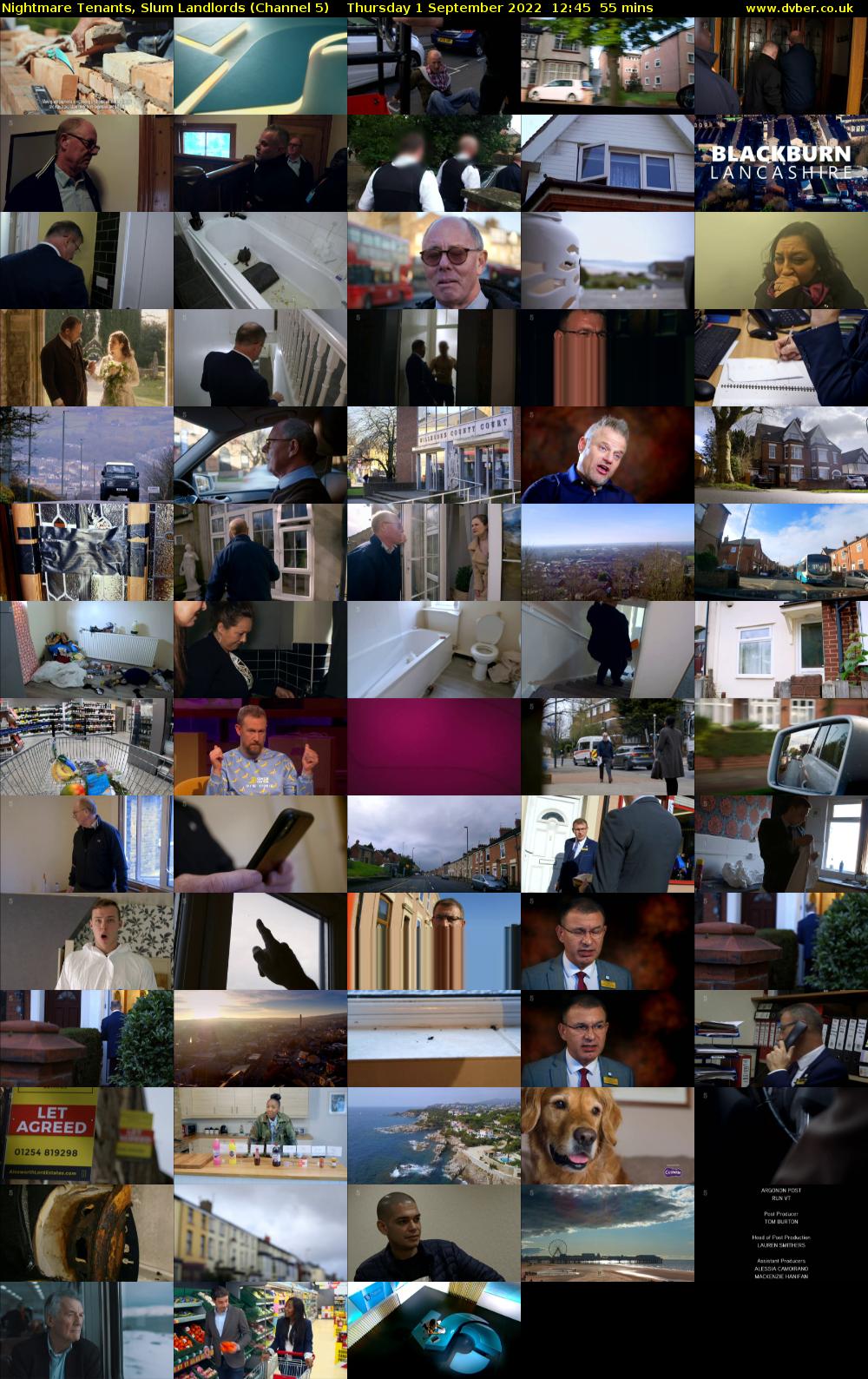 Nightmare Tenants, Slum Landlords (Channel 5) Thursday 1 September 2022 12:45 - 13:40