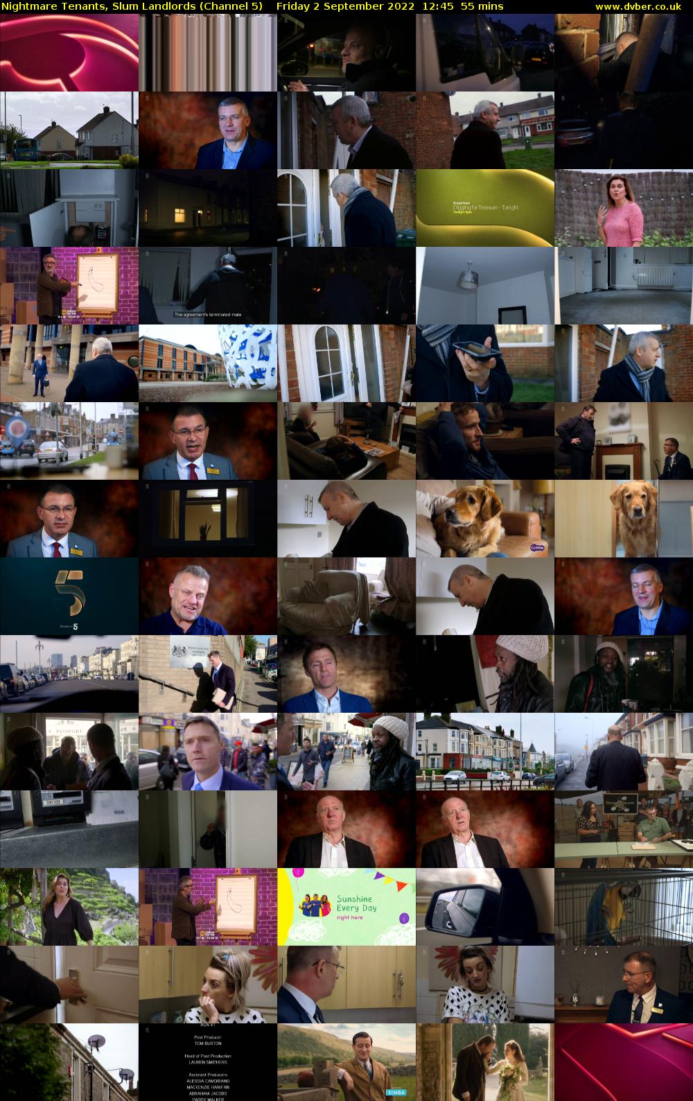 Nightmare Tenants, Slum Landlords (Channel 5) Friday 2 September 2022 12:45 - 13:40