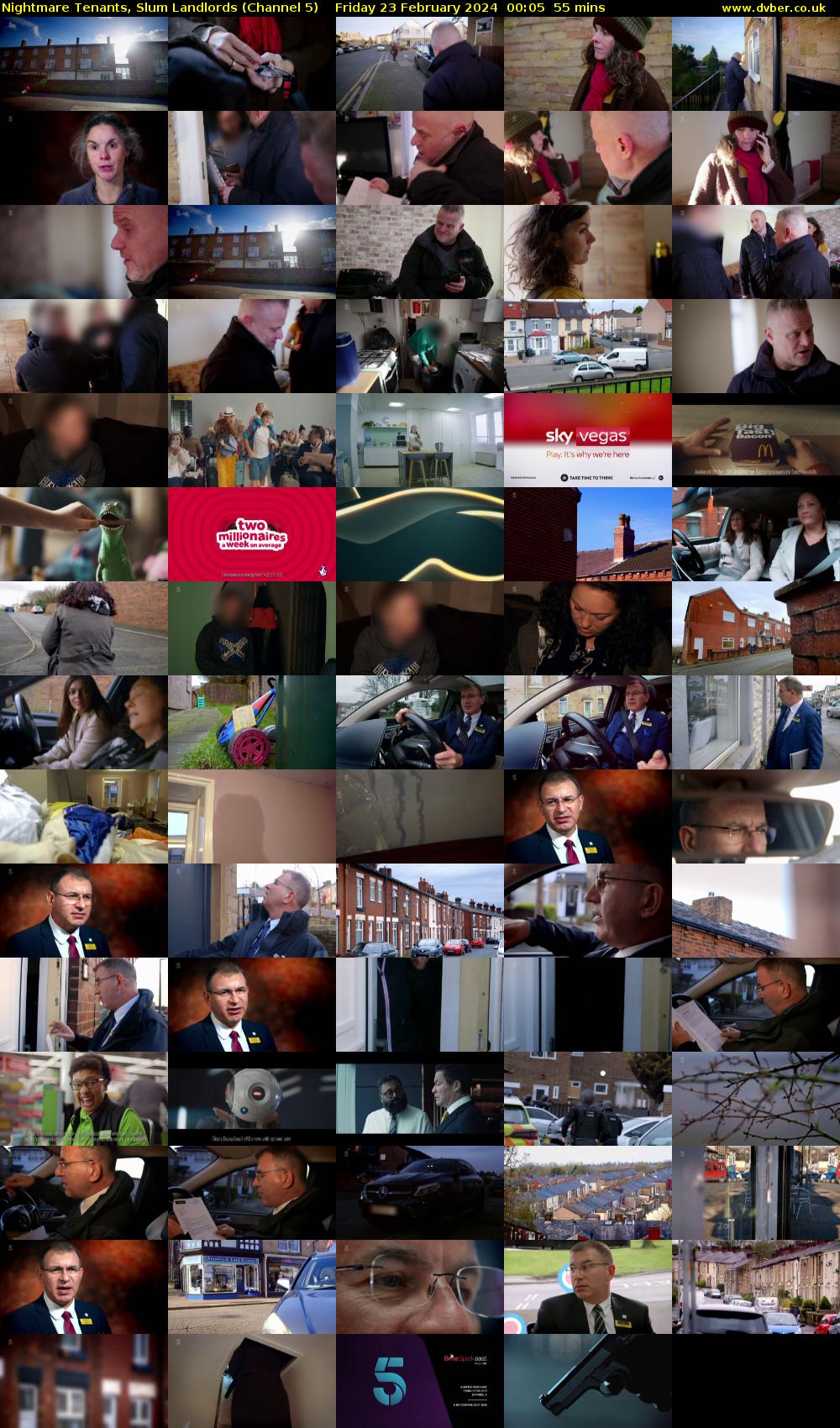 Nightmare Tenants, Slum Landlords (Channel 5) Friday 23 February 2024 00:05 - 01:00