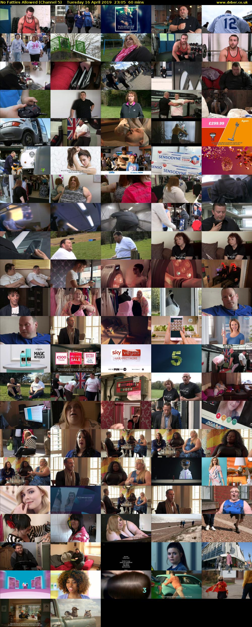 No Fatties Allowed (Channel 5) Tuesday 16 April 2019 23:05 - 00:05