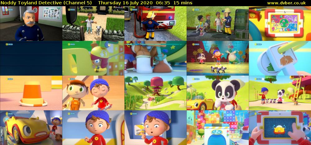 Noddy Toyland Detective (Channel 5) Thursday 16 July 2020 06:35 - 06:50