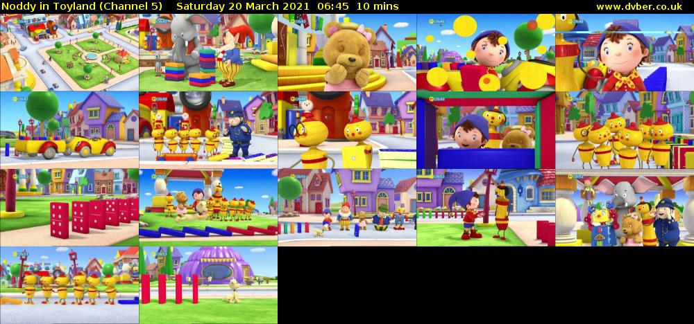 Noddy in Toyland (Channel 5) Saturday 20 March 2021 06:45 - 06:55