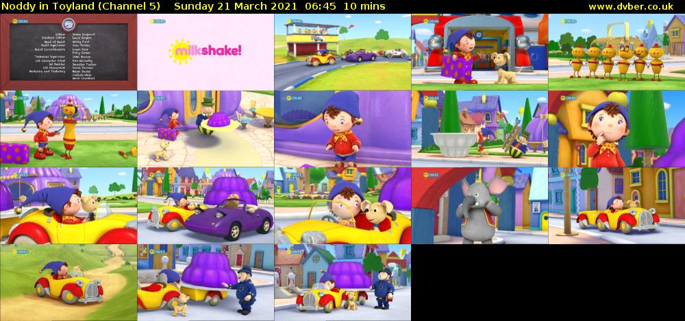 Noddy in Toyland (Channel 5) Sunday 21 March 2021 06:45 - 06:55