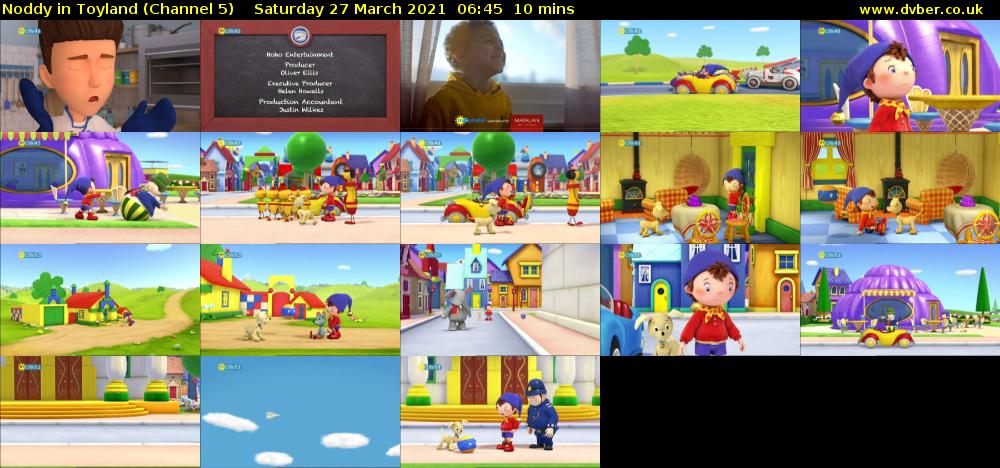 Noddy in Toyland (Channel 5) Saturday 27 March 2021 06:45 - 06:55