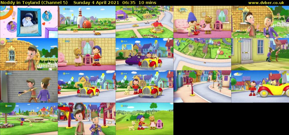 Noddy in Toyland (Channel 5) Sunday 4 April 2021 06:35 - 06:45