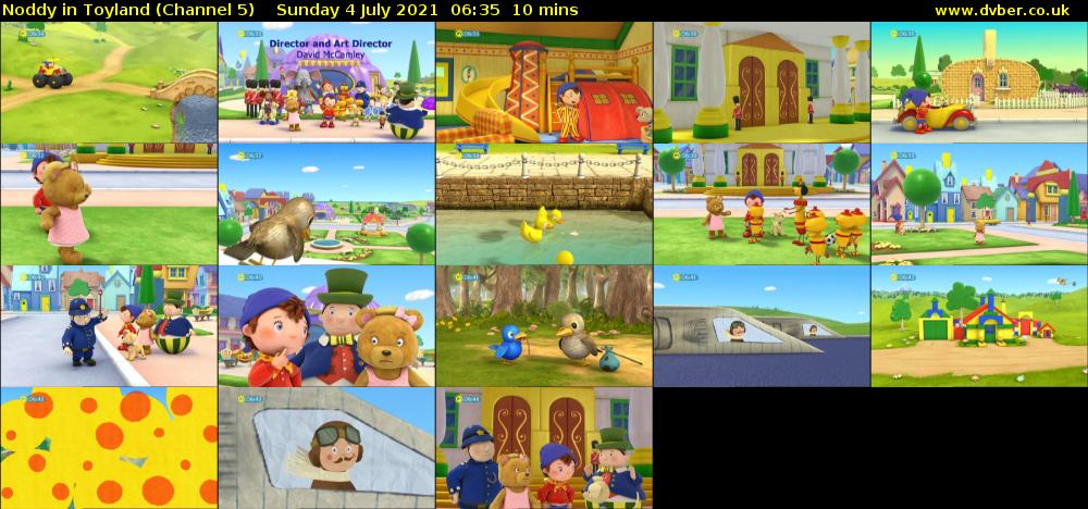 Noddy in Toyland (Channel 5) Sunday 4 July 2021 06:35 - 06:45