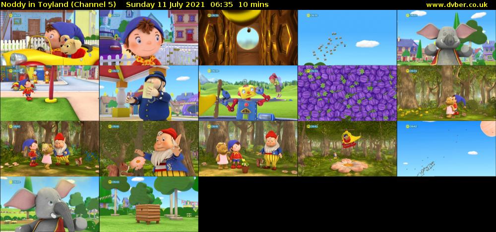 Noddy in Toyland (Channel 5) Sunday 11 July 2021 06:35 - 06:45