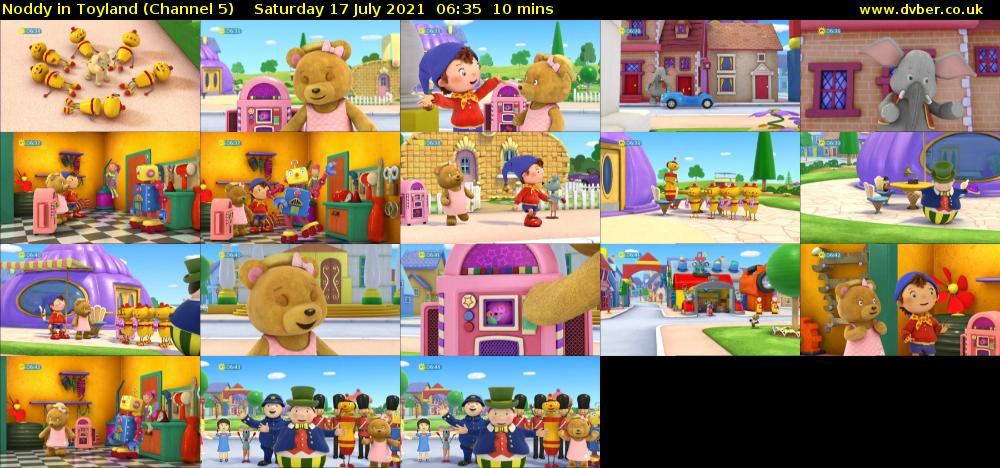 Noddy in Toyland (Channel 5) Saturday 17 July 2021 06:35 - 06:45