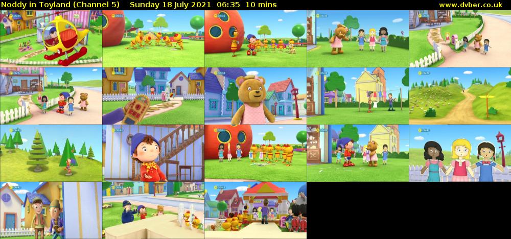 Noddy in Toyland (Channel 5) Sunday 18 July 2021 06:35 - 06:45