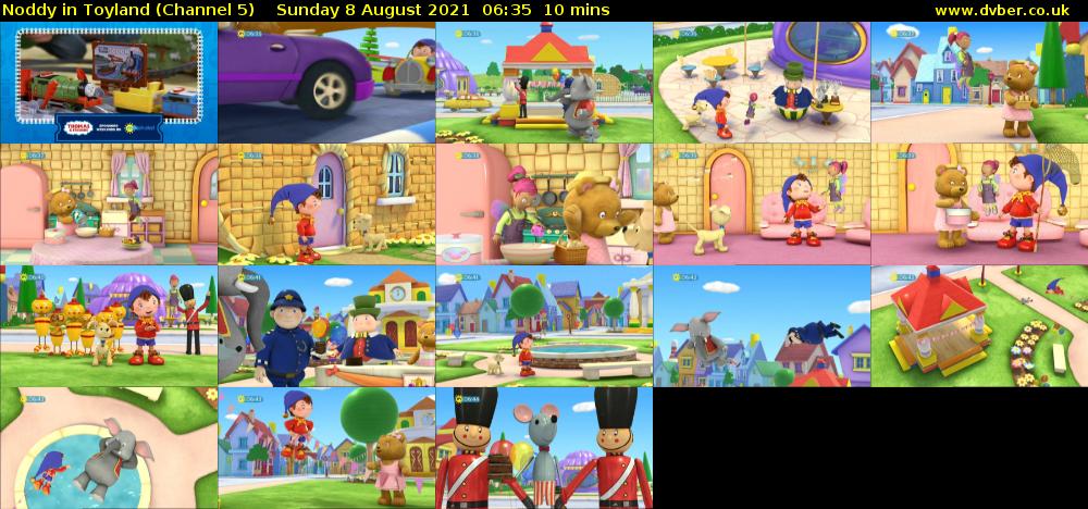 Noddy in Toyland (Channel 5) Sunday 8 August 2021 06:35 - 06:45