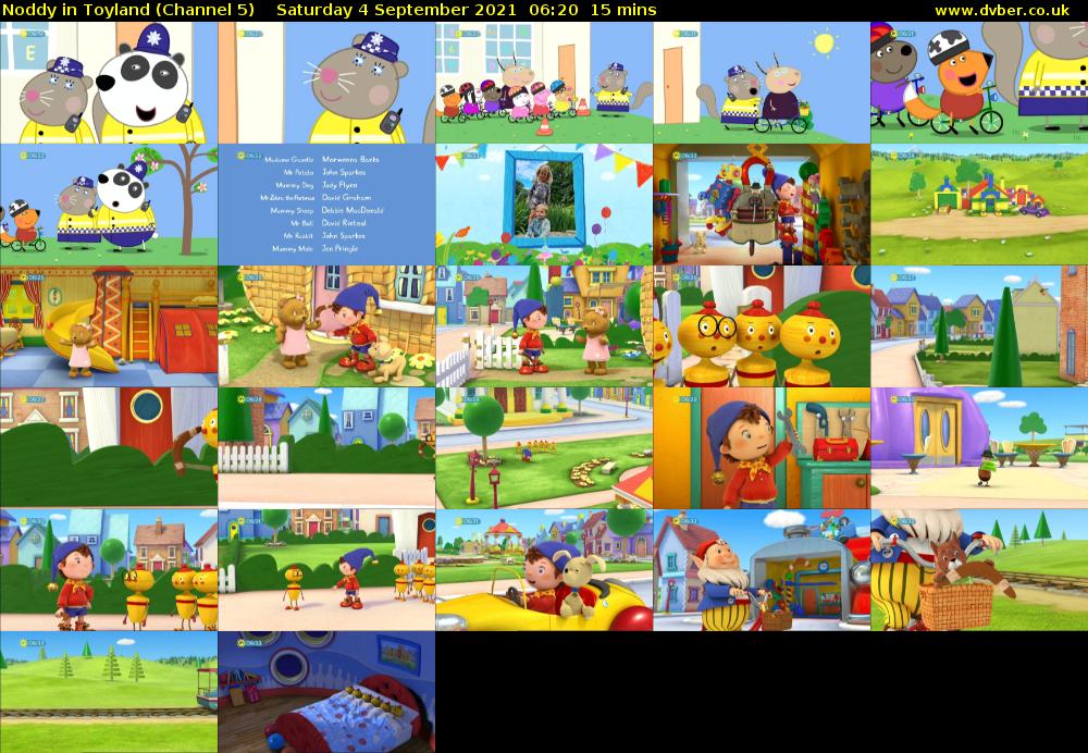 Noddy in Toyland (Channel 5) Saturday 4 September 2021 06:20 - 06:35